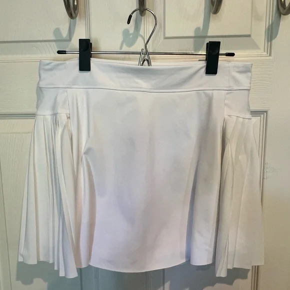 Athleta White Advantage Tennis Mini Skirt Pleated - Picture 2 of 7